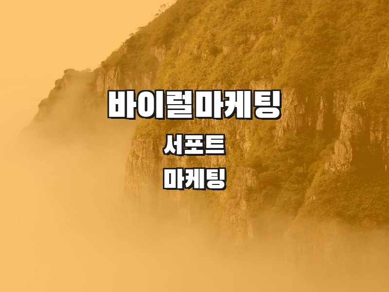 바이럴마케팅 주식회사 서포트 | SEO 마케팅 전문기업 - 바이럴 마케팅 브랜딩 전문 서비스